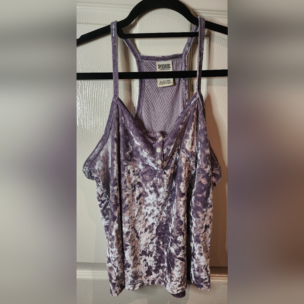 Purple Velvet PINK Women's Top Size M